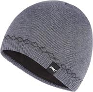 🧢 bodvera men's winter beanie hat: warm knit cuffed plain toboggan ski skull cap - 3 pattern options логотип