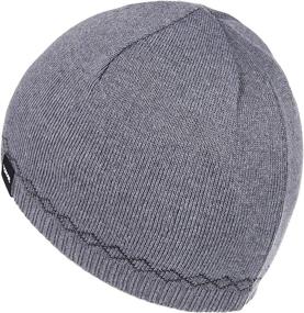 img 2 attached to 🧢 Bodvera Men's Winter Beanie Hat: Warm Knit Cuffed Plain Toboggan Ski Skull Cap - 3 Pattern Options