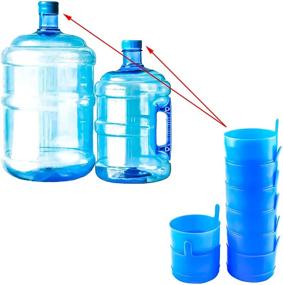 img 2 attached to Heatoe 50 Packs Gallon Water Jug Cap Replacement, Non-Spill Stackable Caps, Multi-Use Anti-Splash Bottle Caps for 55mm, 2, 3, and 5 Gallon Water Jugs