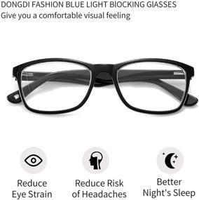 img 3 attached to 👓 Men Women's Spring Hinge Anti-Blue Light Blocking Reading Glasses