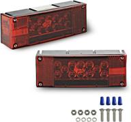 🚤 high-performance 12v led submersible trailer lights: waterproof, low-profile rectangular tail lights for rvs, marines, boats & trailers логотип