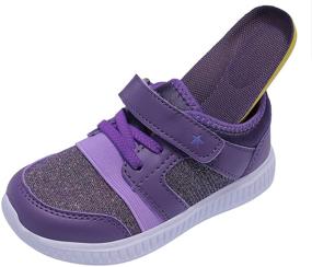 img 1 attached to 👟 FESSYREESE Toddler Lightweight Breathable Athletic Girls' Shoes: Maximum Comfort and Style for Active Little Feet!