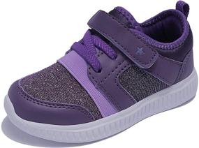 img 3 attached to 👟 FESSYREESE Toddler Lightweight Breathable Athletic Girls' Shoes: Maximum Comfort and Style for Active Little Feet!