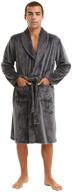 ccko men's fleece lightweight collar bathrobes - clothing for sleep & lounge logo