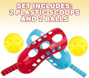 img 3 attached to 🎯 ArtCreativity Scoop and Toss Game Set with 2 Scoops and 2 Balls - Durable Plastic Outdoor Lawn Game for Kids and Adults, Perfect for Yard, Beach, Picnic, and Camping Activities