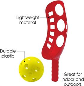 img 1 attached to 🎯 ArtCreativity Scoop and Toss Game Set with 2 Scoops and 2 Balls - Durable Plastic Outdoor Lawn Game for Kids and Adults, Perfect for Yard, Beach, Picnic, and Camping Activities