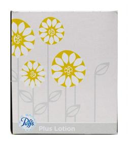 img 4 attached to Puffs Plus Lotion Facial Tissues - 56 per Box (1 Cube)