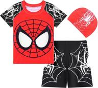 🩱 boys' sleeve bathing trunks toddler swimsuit - clothing for swimwear logo