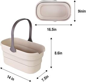 img 3 attached to 🪣 Eyliden 10L Collapsible Bucket for Cleaning Mop and More - Multiuse Foldable Water Pail, Portable Handy Basket for Cleaning, Camping, Tailgating, and Beyond