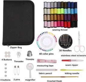 img 2 attached to 🧵 Coquimbo Portable Mini Sewing Kit: Must-Have DIY Sewing Supplies for Beginners, Travelers, and Emergencies