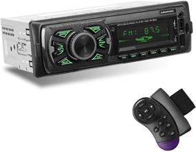 img 4 attached to 🚗 Головное устройство для автомобиля GRUNDIG 1 Din с Bluetooth, hands-free функцией, микрофоном, беспроводным пультом дистанционного управления, цифровыми аудиосистемами, поддержкой MP3/SD/USB/AUX входов и AM/FM радиоприемником