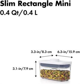 img 2 attached to 🍽️ OXO Good Grips POP Container Set - Airtight Food Storage (0.4 Qt) for Baking Soda & More - Pack of 4