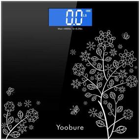 img 4 attached to 🔢 Precision Digital Bathroom Scale with Step-On Technology, 6mm Tempered Glass, Easy Read Backlit LCD, 400lbs Capacity