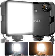 homeasy led video light bicolor: enhance video conference & vlogging with laptop lighting - 3 cold shoes, 3000mah rechargeable, 3200k-5600k logo