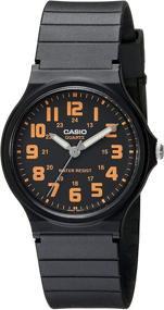 img 4 attached to ⌚ Casio Unisex MQ-71-4BCF Классические часы с люминесцентными стрелками и чёрным резиновым ремешком