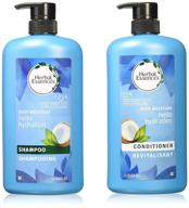 💧 revitalize and nourish your hair with herbal essences hello hydration moisturizing shampoo & conditioner duo (33.8 fl. oz. each) logo