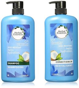 img 2 attached to 💧 Revitalize and Nourish Your Hair with Herbal Essences Hello Hydration Moisturizing Shampoo & Conditioner Duo (33.8 Fl. Oz. Each)