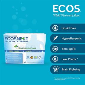 img 1 attached to 🧺 Ecos Free Clear Жидкий безфосфатный стиральный порошок – 50 штук, 6,17 унции.