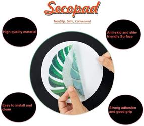 img 3 attached to 🛁 Secopad Large Leaves Non-Slip Bathtub Stickers - 10 PCS Adhesive Anti-Slip Decals for Shower and Bath Tub with Premium Scraping Tool