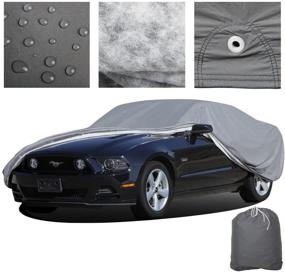 img 3 attached to OxGord Executive Storm-Proof Car Cover: Ultimate All-Weather Protection for Vehicles up to 204 Inches