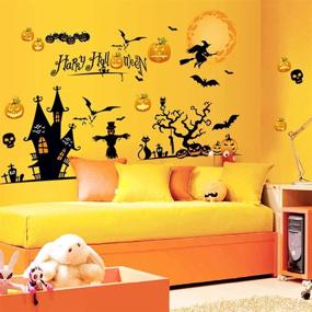 img 2 attached to Halloween Decorations Stickers Pumpkins Castles