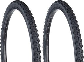 img 3 attached to 🚵 High-Performance Sunlite Bicycle K831 Alpha Bite Mountain Tires: Trail-Ready 26x1.95" Black Knobby Pair