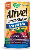 nature's way alive! ultra shake energizer, vanilla flavored, 1.2 lbs - soy protein isolate supplement logo