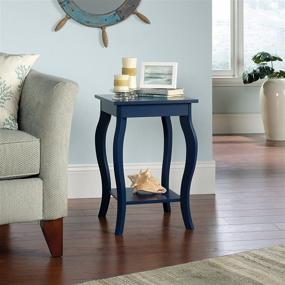 img 2 attached to Sauder Harbor View Side Table: 💙 Vibrant Indigo Blue Finish, Stylish and Functional