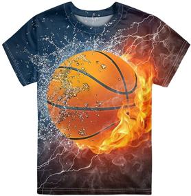 img 3 attached to WELLFLYHOM T Shirts Athletic Tee Shirt Fashion Boys' Clothing