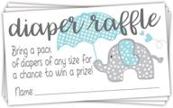 elephant diaper raffle tickets count logo
