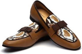 img 4 attached to 👞 Meijiana Brown Loafers: The Ultimate Classic Wedding Men's Shoes for Loafers & Slip-Ons