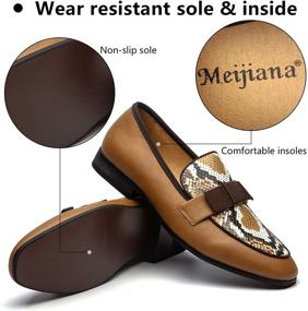 img 2 attached to 👞 Meijiana Brown Loafers: The Ultimate Classic Wedding Men's Shoes for Loafers & Slip-Ons