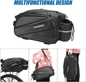 img 1 attached to 🚲 Waterproof Lixada Bike Rack Bag - Cycling Rear Seat Pack for Road and MTB Bikes with Cargo Storage - Bike Trunk Carrier Pannier Handbag