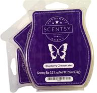 scentsy blueberry cheesecake wickless candle tart warmer wax - 3.2 oz bar - 3-pack (3) - fragrant delight! логотип