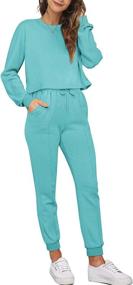 img 3 attached to Saloogoe Womens Outfits Loungewear Tracksuit Sports & Fitness