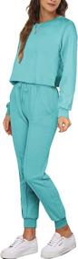 img 2 attached to Saloogoe Womens Outfits Loungewear Tracksuit Sports & Fitness
