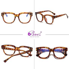 img 1 attached to 👓 Bevi Blue Light Blocking Glasses - Stylish Magnifying Reading Glasses for Men and Women