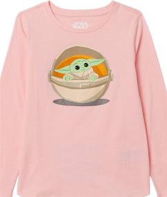 img 2 attached to Disney Star Wars Marvel Princess 👚 Long-Sleeve T-Shirts for Girls by Amazon Essentials