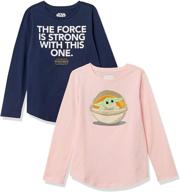 disney star wars marvel princess 👚 long-sleeve t-shirts for girls by amazon essentials logo