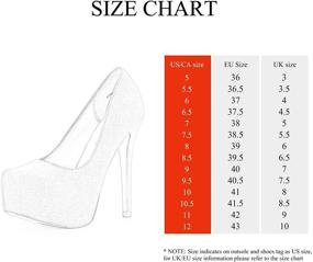 img 3 attached to 👠 DREAM PAIRS Womens Swan 30 Platform Women's Shoes for Pumps - Elevate Your Style with Chic Comfort