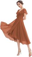 syys chiffon bridesmaid dresses pockets logo