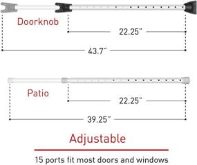 img 2 attached to High Grade Iron SecurityBar Sliding Lock - White Door Stoppers for Enhanced Security by SECURITYMAN