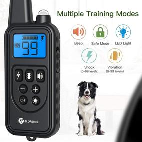 img 3 attached to Waterproof Dog Training Collar with 2600Ft Remote, Electronic Collar for Dogs with Beep, Vibration, Shock, Light, and Keypad Lock Mode – Ideal for Small, Medium, Large Breeds