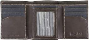 img 1 attached to 👔 Men's Timberland Canvas Leather Trifold Wallet - Ultimate Accessory for Stylish Men