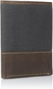 img 3 attached to 👔 Men's Timberland Canvas Leather Trifold Wallet - Ultimate Accessory for Stylish Men