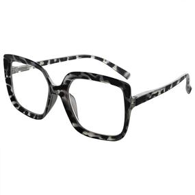 img 4 attached to Eyekepper Large Frame Reading Glasses for Women: Stylish Oversize Eyeglasses