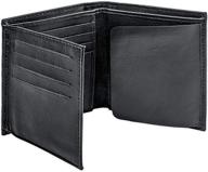 ultimate style and security: winchester bifold blocking genuine leather wallet logo