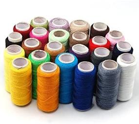 img 2 attached to 🧵 Full Size 24 Assorted Spools of Polyester Sewing Thread by ZXUY