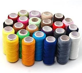 img 3 attached to 🧵 Full Size 24 Assorted Spools of Polyester Sewing Thread by ZXUY