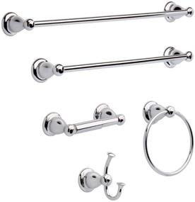 img 3 attached to 💧 Delta Faucet 77835 Leland Robe Hook in Polished Chrome - Single Pack